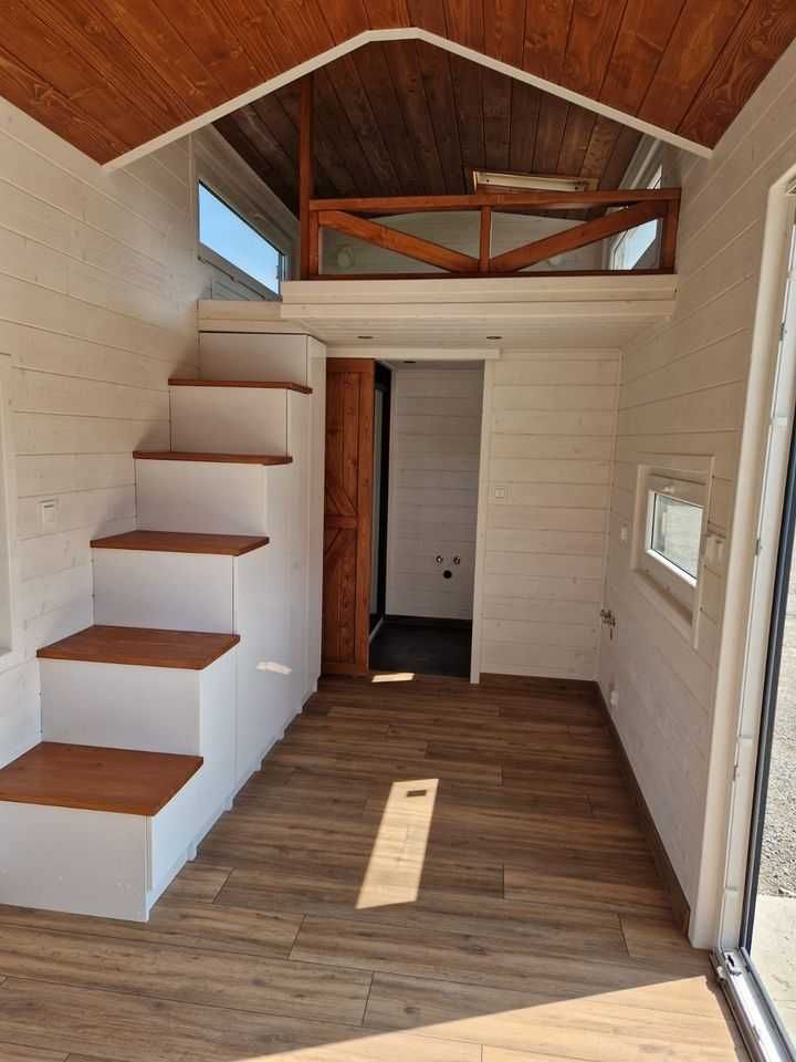 Tiny House 255x720 domek całoroczny Mobilna NOWOCZESNA przyczepa