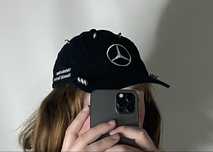 Вінтаж кепка Mercedes-Benz з шипами винтаж ptero new rock баленсиага