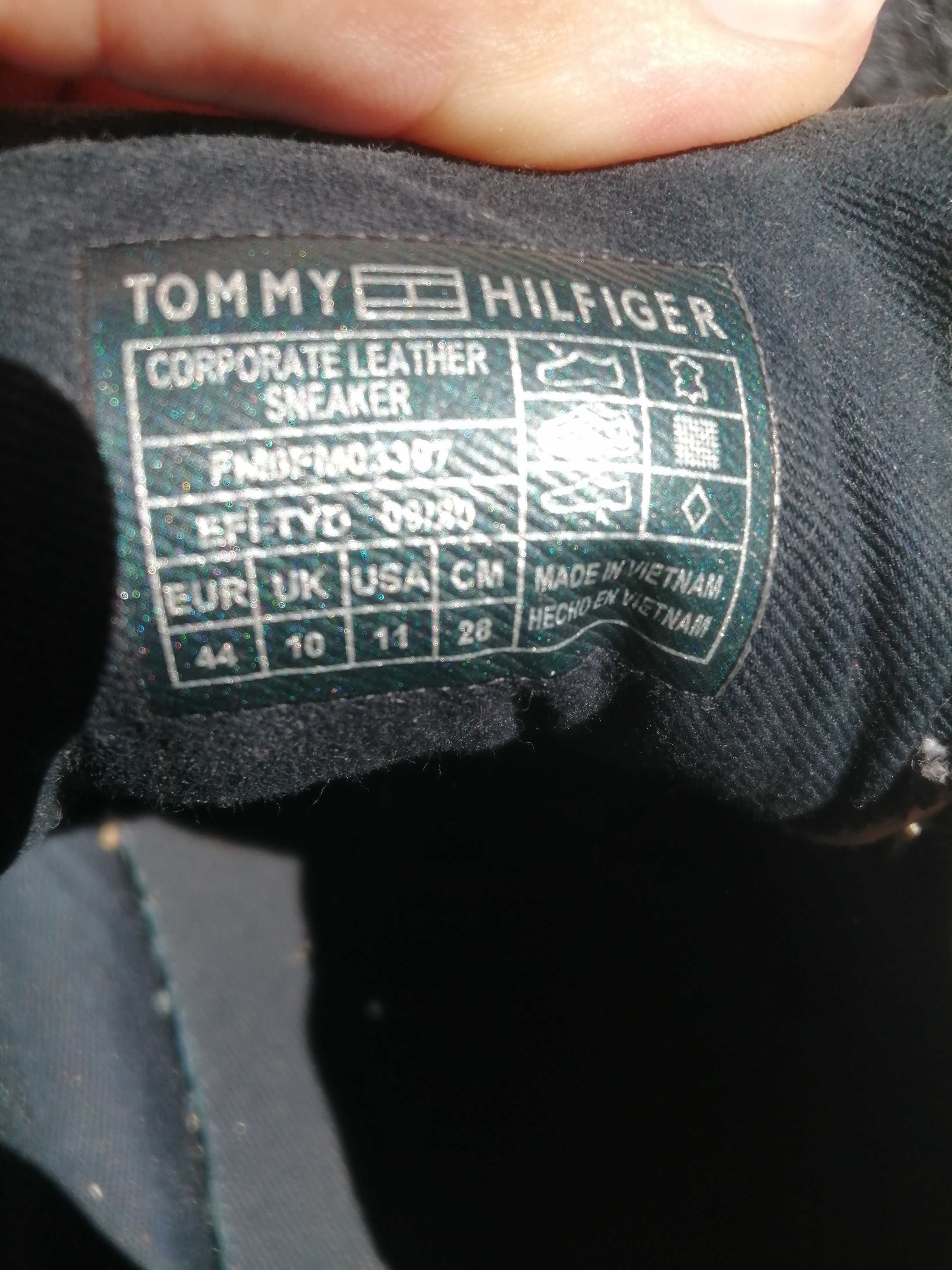 Adidasy sneakersy 44 Tommy Hilfiger białe skórzane