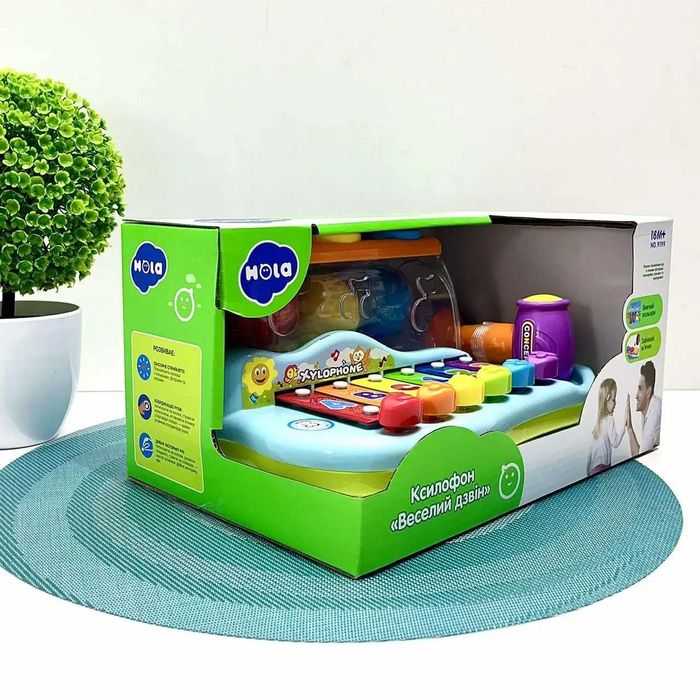 Ксилофон Limo Toy развивающая розвиваюча іграшка музична 26см (9199)