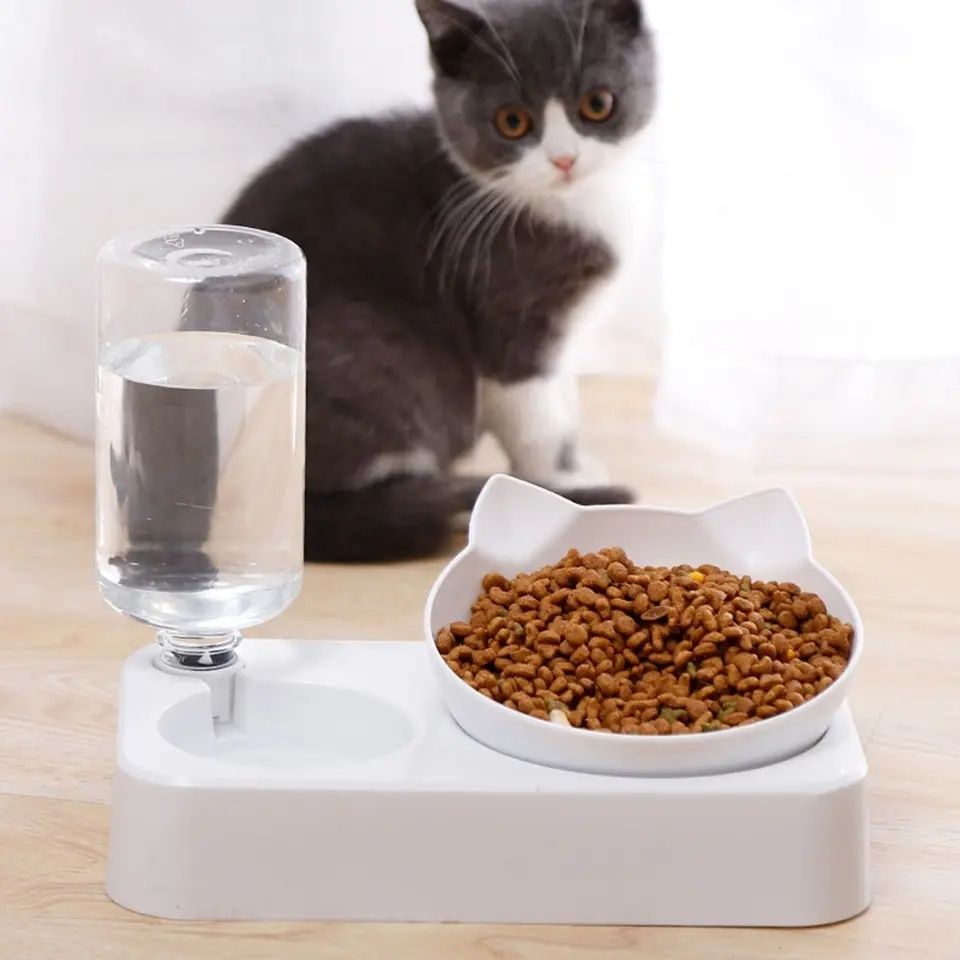 Миска для собак та котів пластикова Pet Feeder, поїлка для тварин з ди