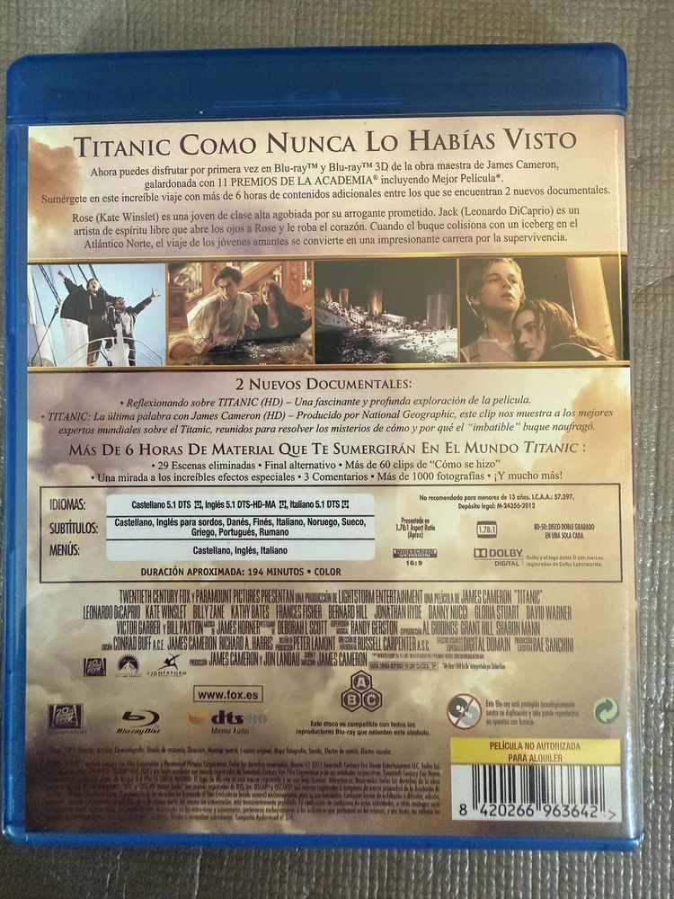 Titanic Blu-ray (3D+2D)