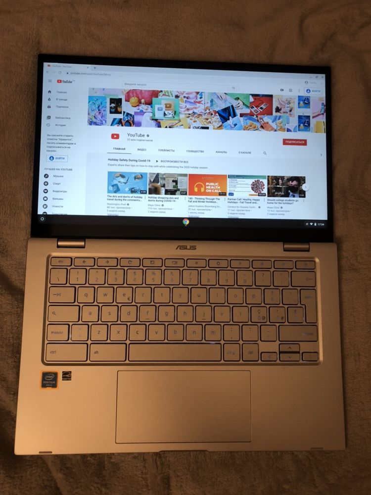 Ноутбук Asus chromebook touch