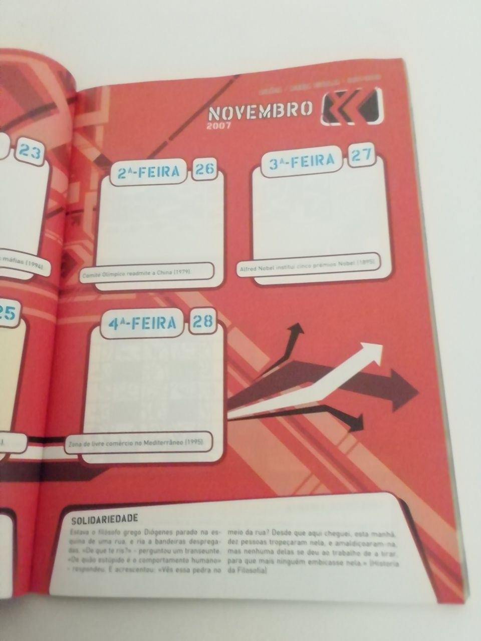 Agenda Escolar Audácia, de 2007