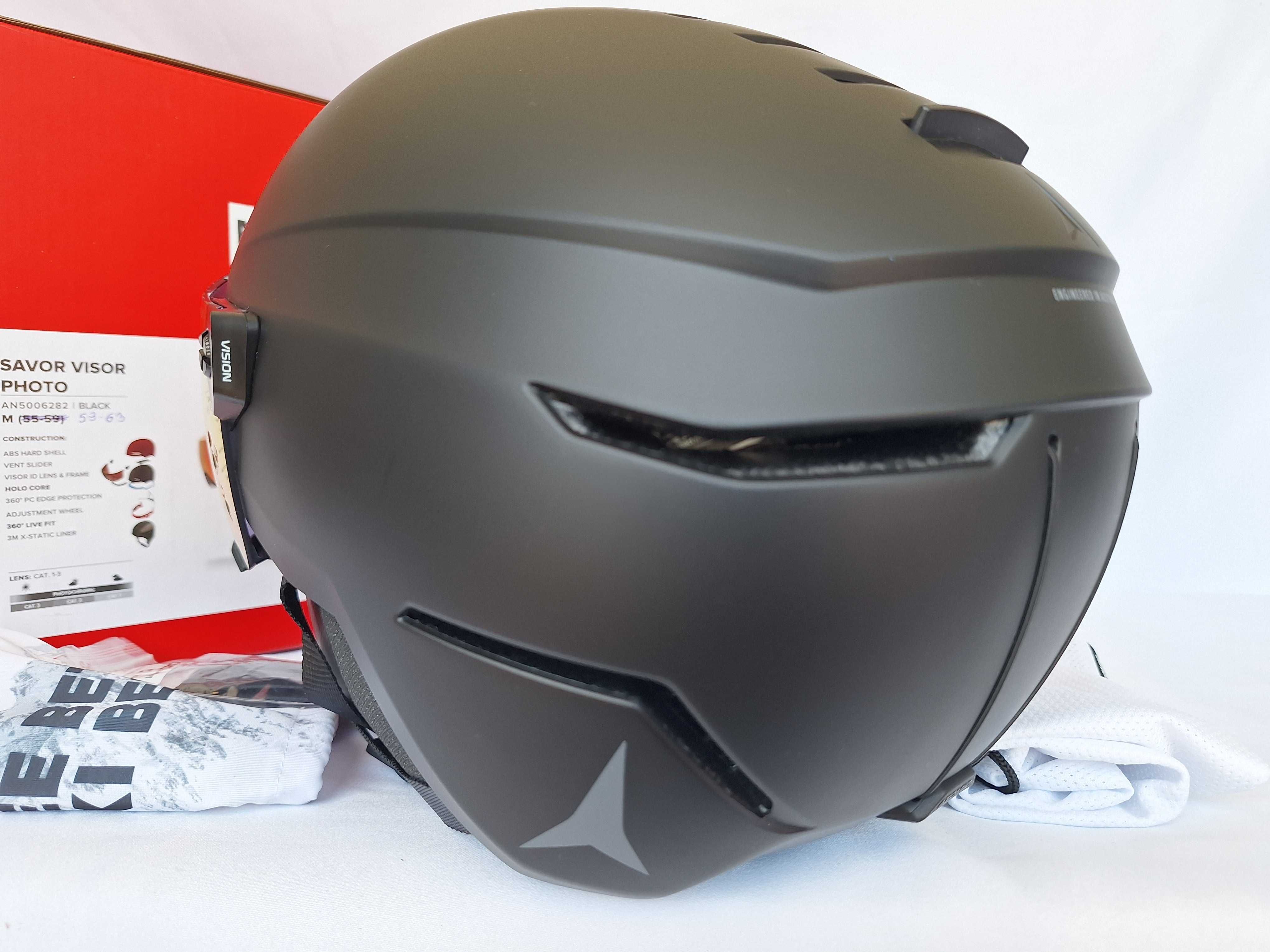 Kask narciarski Atomic Savor Visor Photo Black L 59-63cm S1-3