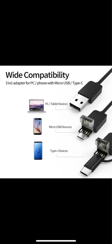 Эндоскоп камера USB-C бороскоп