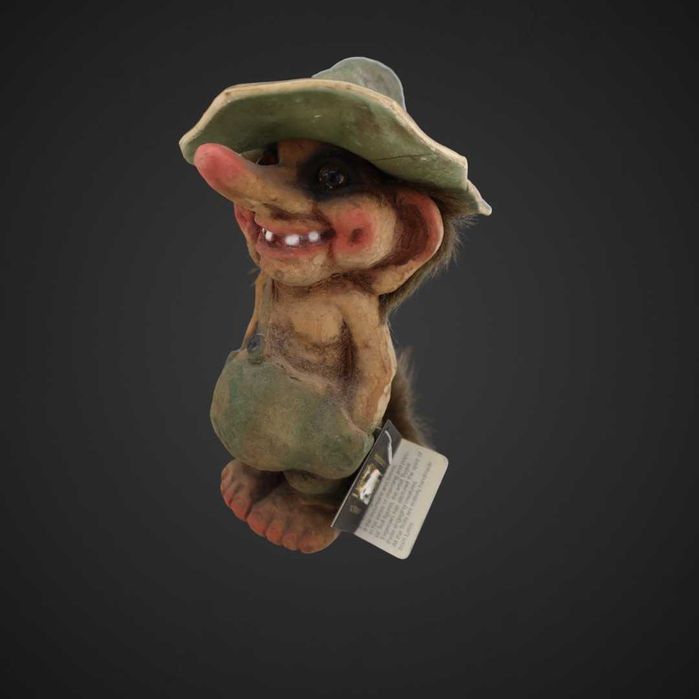 oryginalny Troll norweski DUŻY 17 cm  w kapeluszu b51/121364