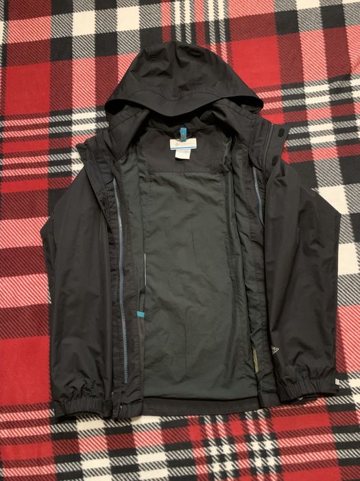 Куртка вітровка Columbia Omni-tech мембрана Unisex M, чорний