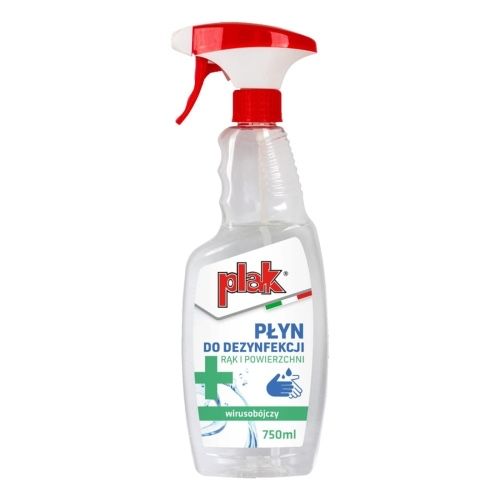 Plak płyn do dezynfekcji rąk i powierzchni 750ml