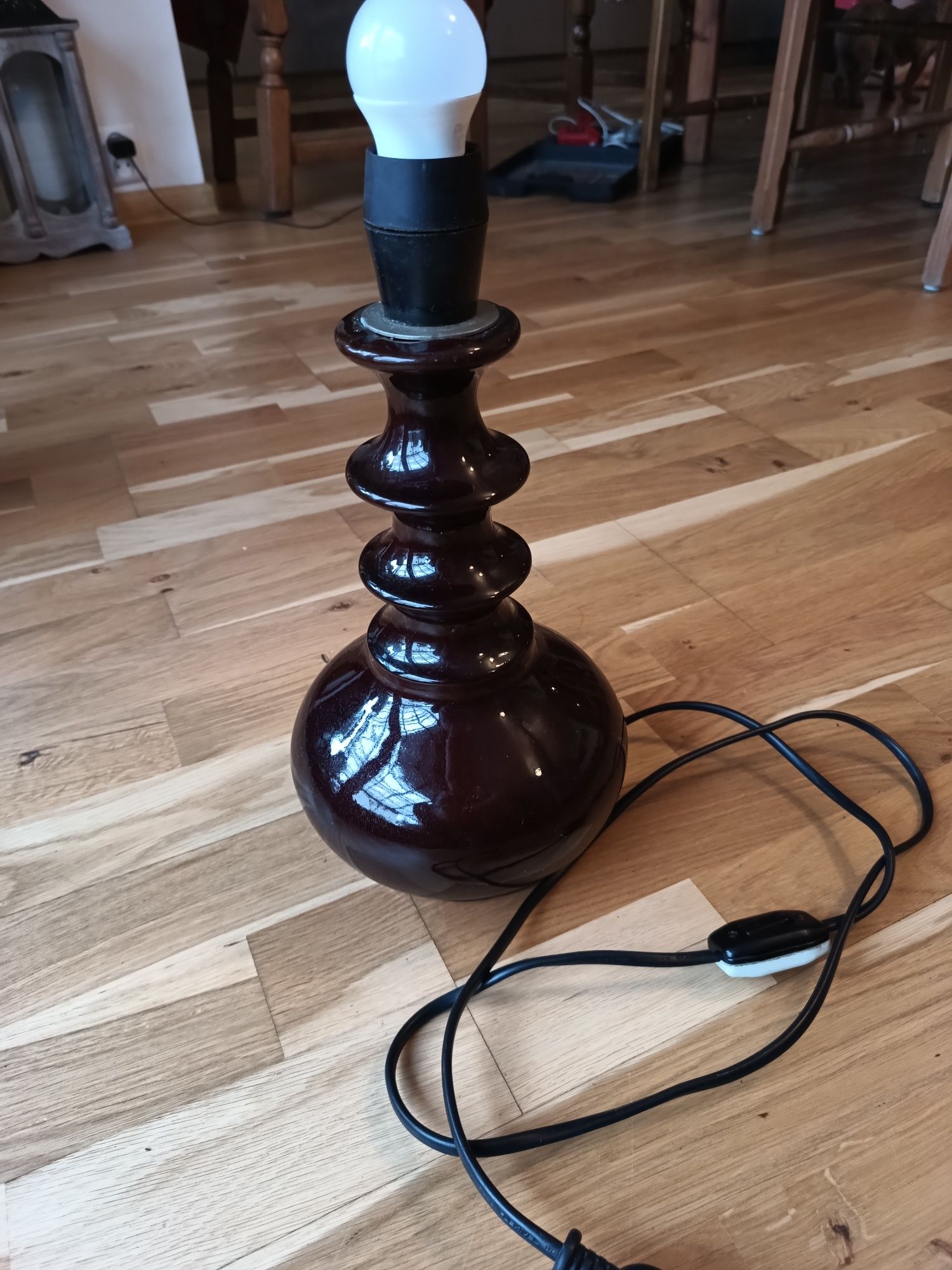 Lampa ceramika Łysa Góra Mirostowice Mysłakowice PRL