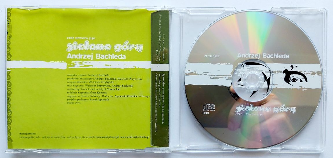 CDs Andrzej  Bachleda Zielone Góry 2005r Promo