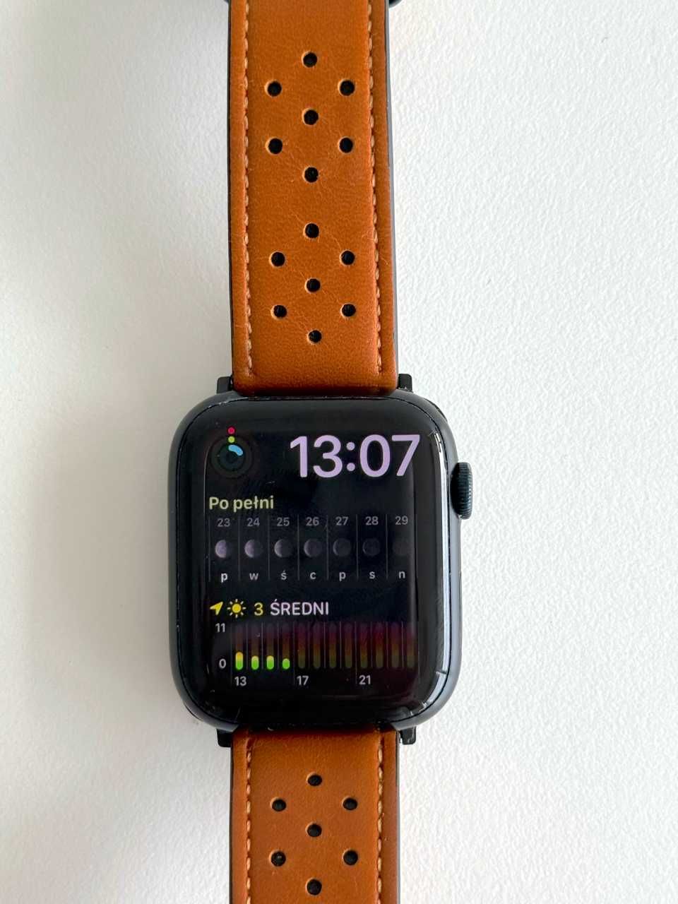 Apple Watch Series 7 Cellular 45mm midnight, 3 paski, ładowarka