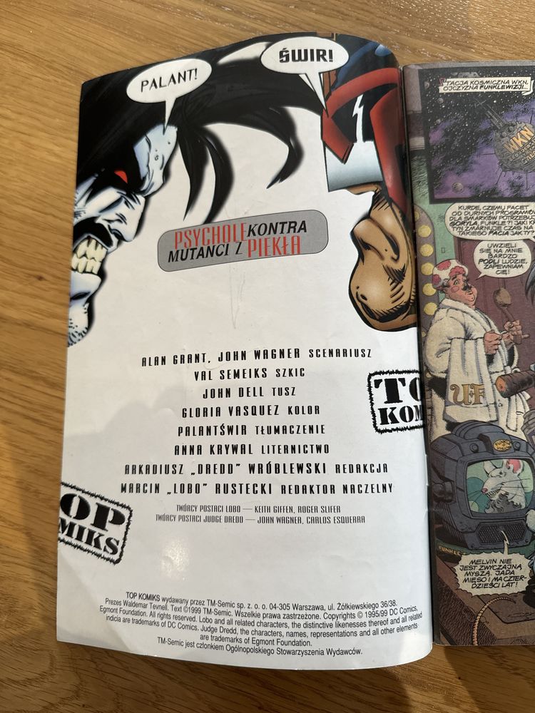 Lobo/Judge Dredd- Psychole kontra mutanci z piekla