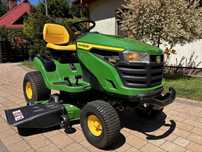 Nowy JOHN DEERE S140 V-twin 22 KM traktorek kosiarka USA mocny