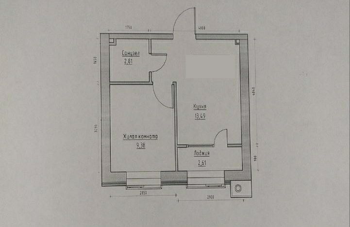 1 комнатная с ремонтом 28,3 м². Срочно.