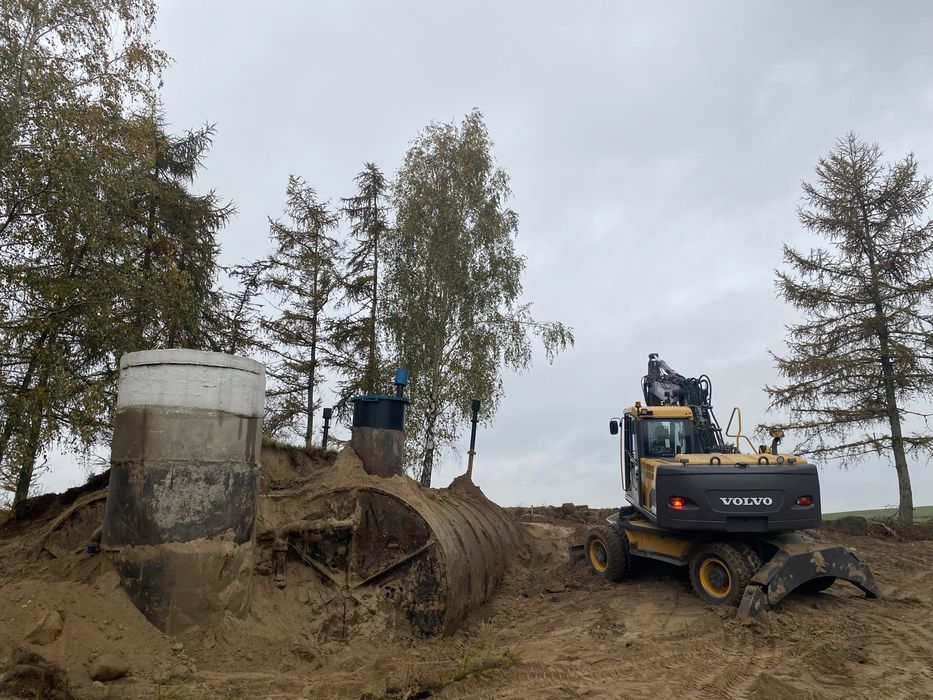 Usługi koparką, minikoparką, ładowarką, wywrotkami, wyburzenia, wykopy