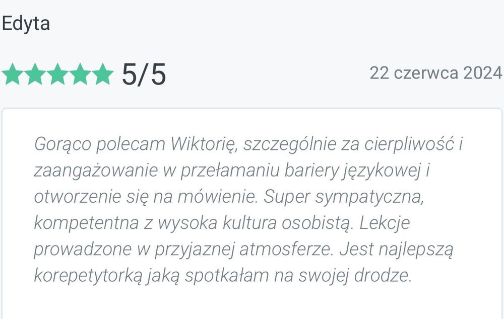 Angielski / Konwersacje / Zajęcia / Korepetycje / Szkoła Językowa