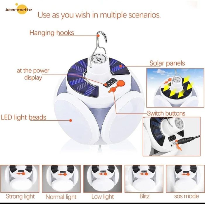 Лампа диодная. Аккумуляторная.