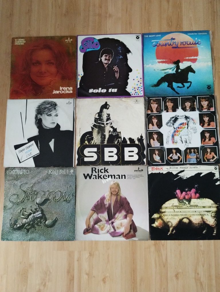 50 płyt winylowych muzyka Polska, Angielska, Czeska, Rosyjska