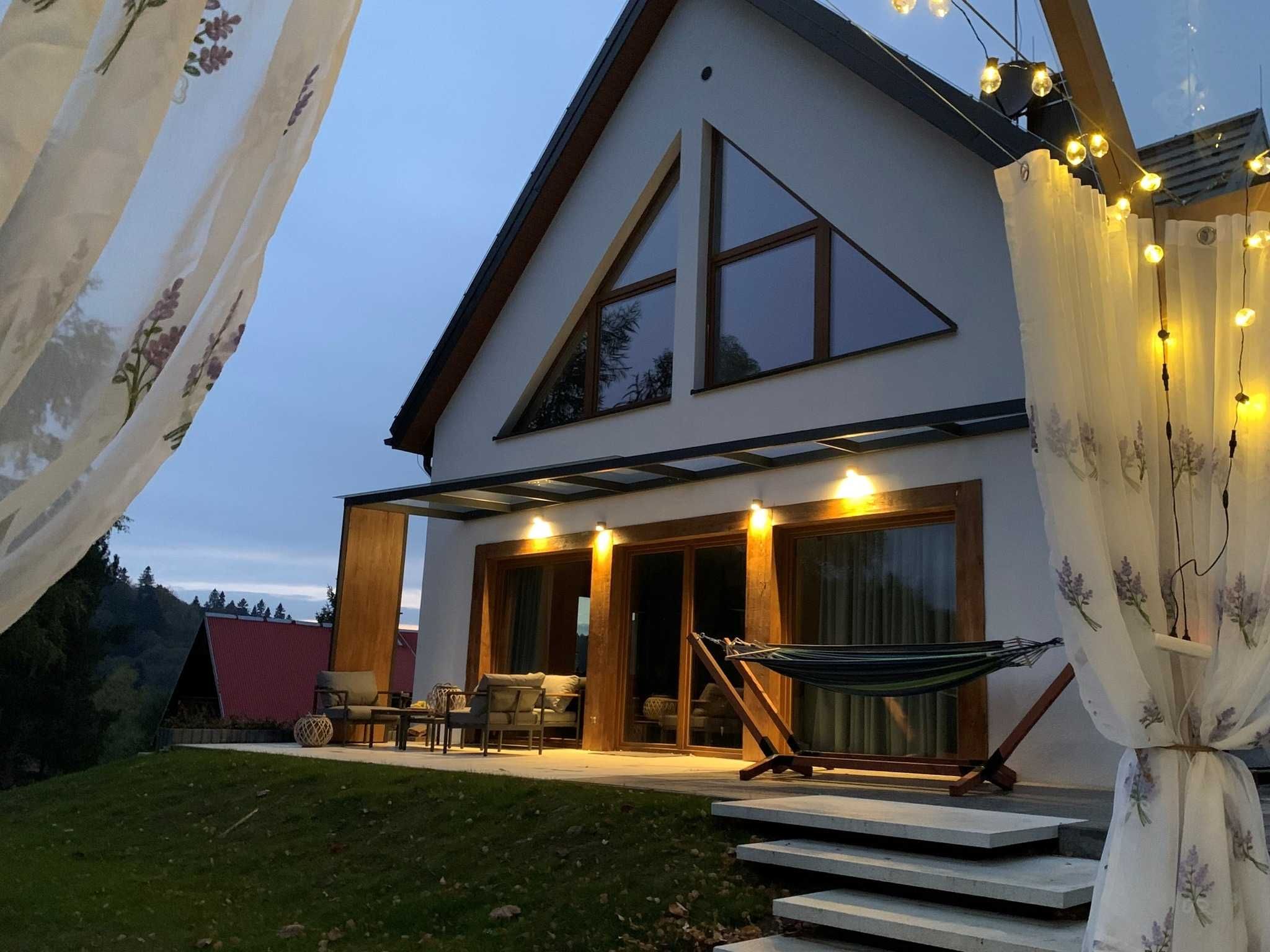 Bieszczady. Komfortowy dom dla 13  osób  Balia z jacuzzi i Sauna