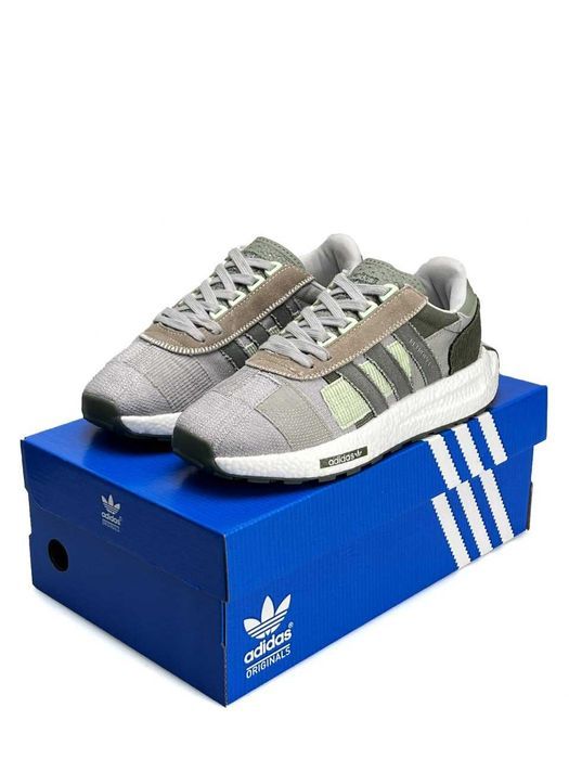 Кросівки Adidas Retropy E5 Texture White Gray/Green premium i86