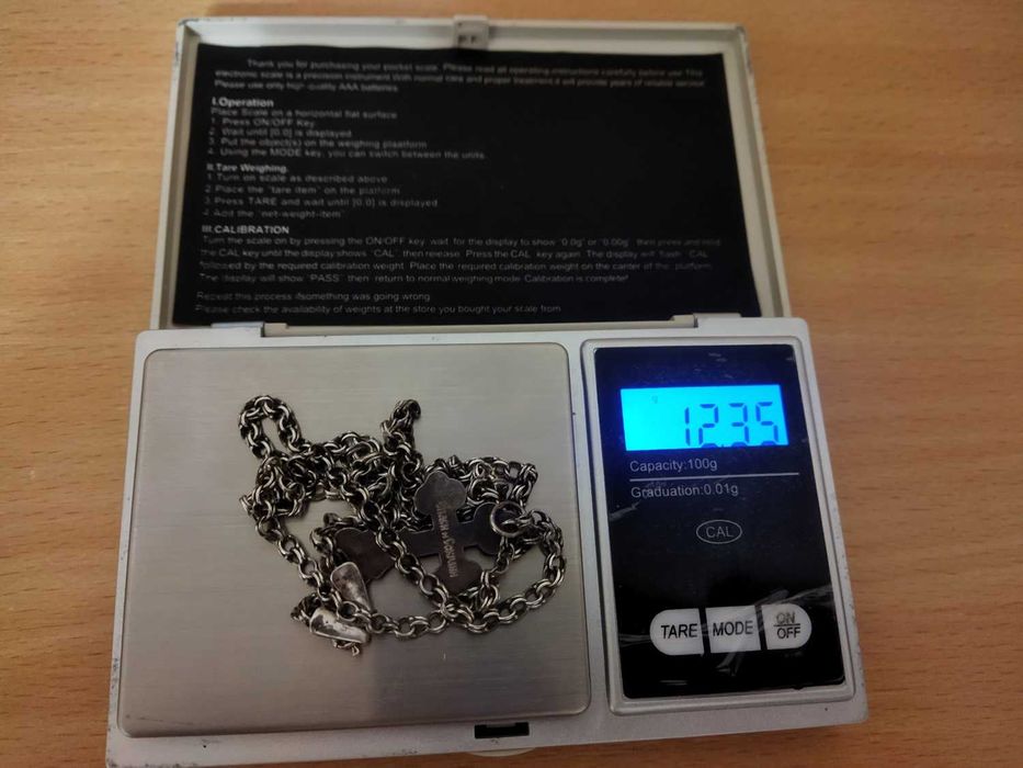 Цепочка + крест 925 пробы.