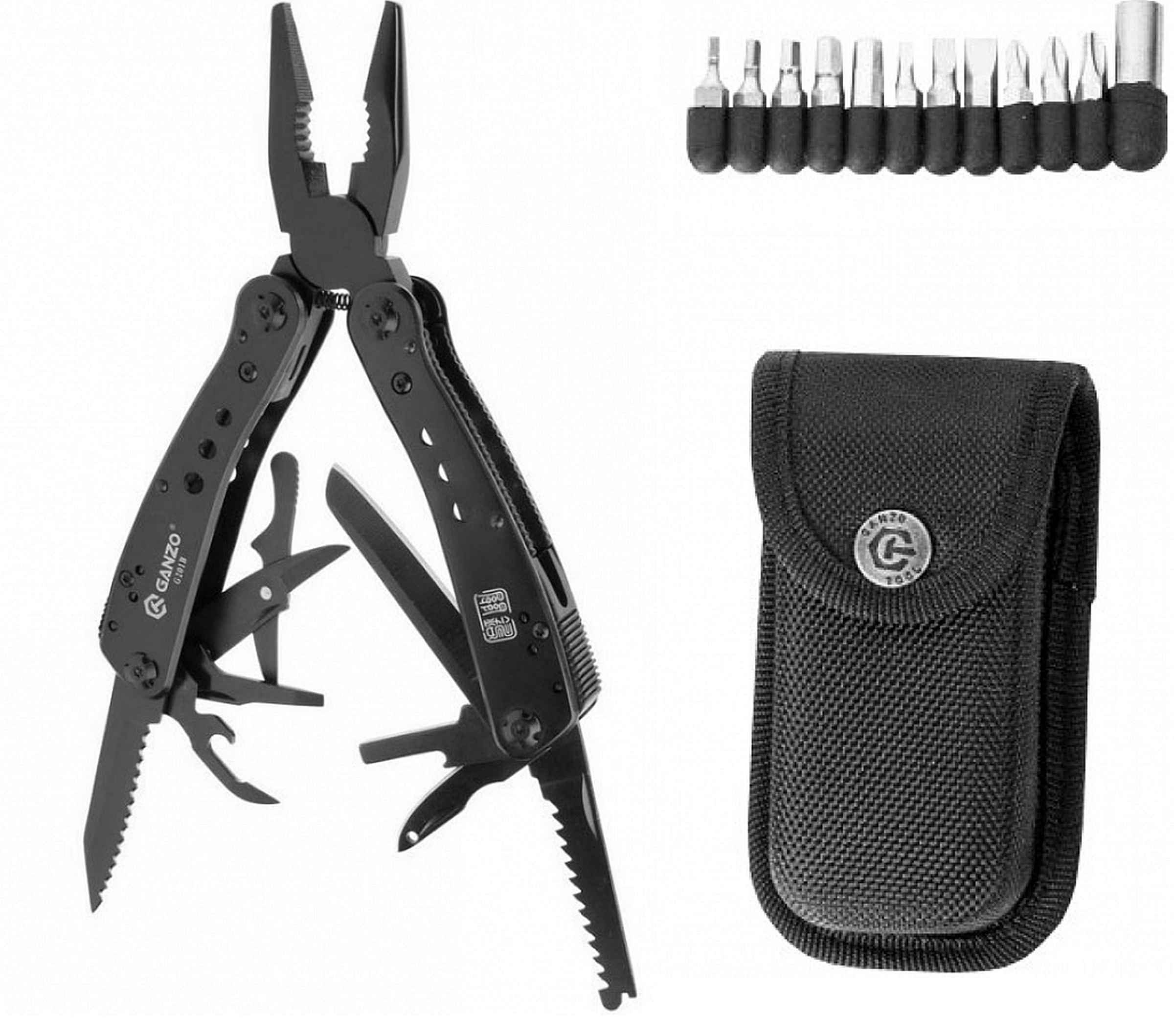 GANZO G201-B Multitool Zestaw Narzędzi 14 Funkcji 265g