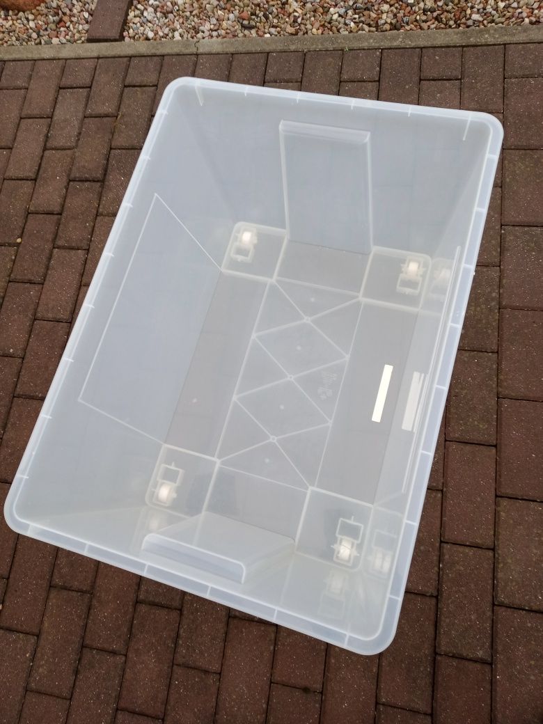 Pojemnik przezroczysty Samla Ikea wymiary 79x57x43 cm/130 l
Pojem