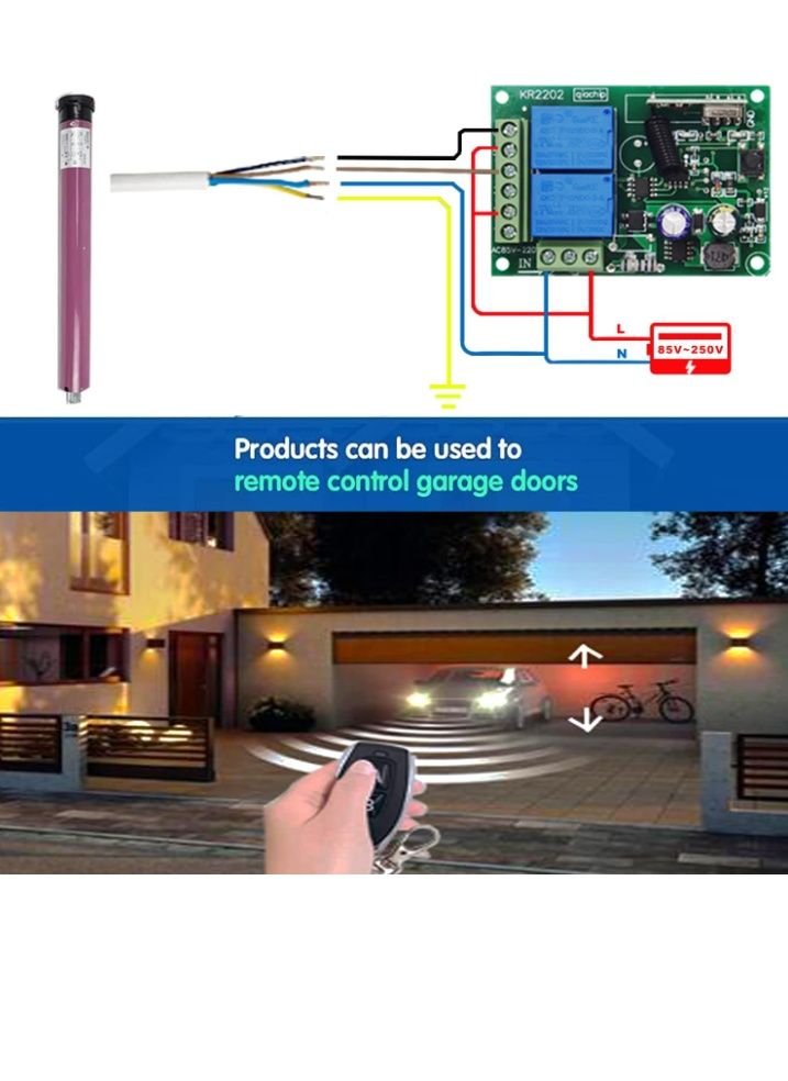 Interruptor de controle remoto 1 comando