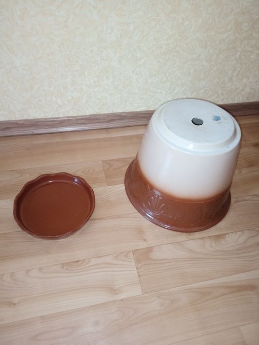 Горшок 26 см новий напольний керамика