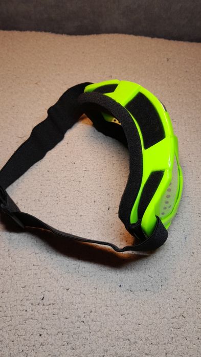 Okulary gogle narciarskie snowboard cross ATV zielone