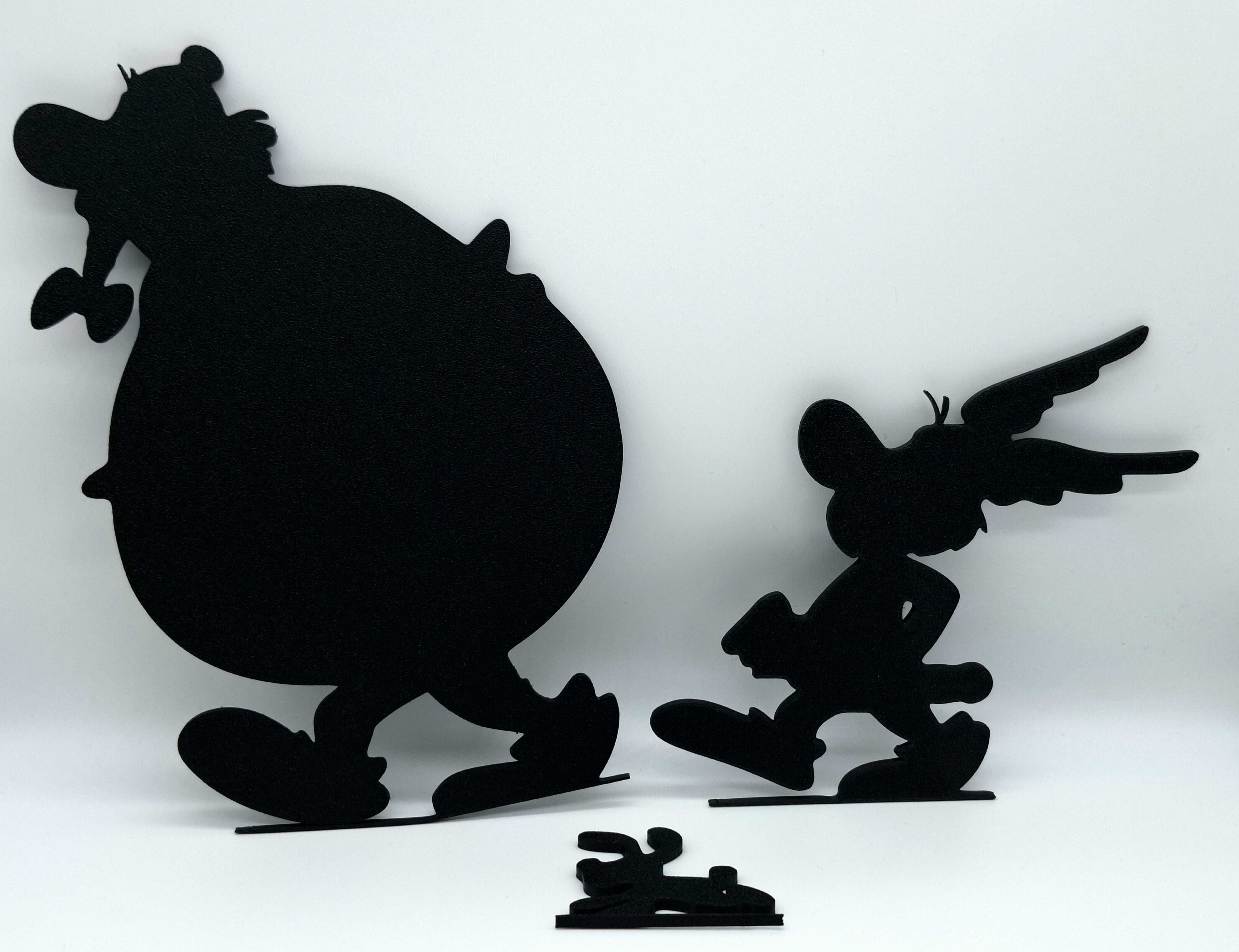 Asterix, Obelix i Idefix, 2D, dekoracja na ścianę, płaską powierzchnię