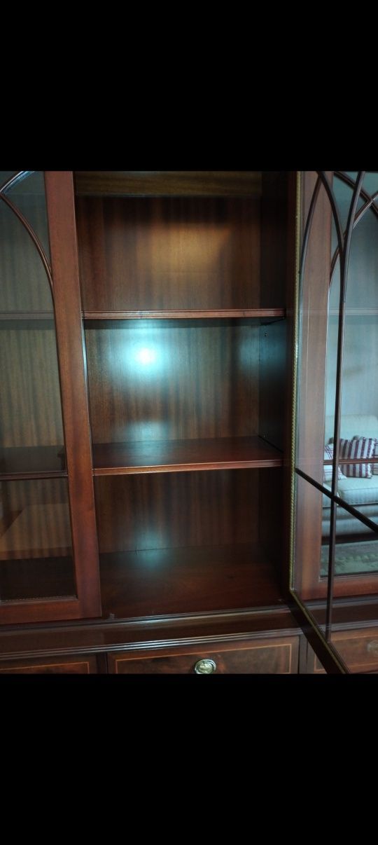 Móvel  Louceiro Cristaleira / Biblioteca como Novo