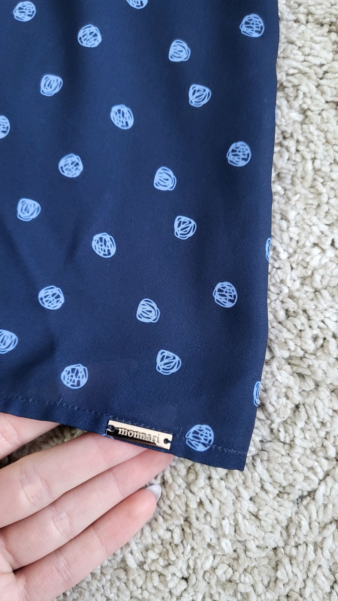 Koszulka bluzka elegancka klasyczna zwiewna bawełna na lato do pracy