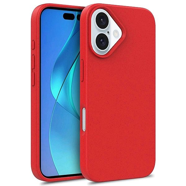 Etui Multiple Color Wheat Case MagSafe na iPhone 16 Pro Max - czerwone