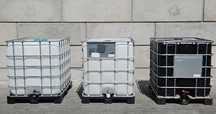 CZYSTY Kontener IBC 1000L regenerowany, czarny, mauzer na deszczówkę