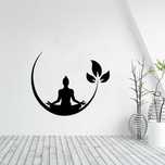 Adesivo Parede Meditação Yoga Ioga Zen - Sala Quarto Autocolante Vinil
