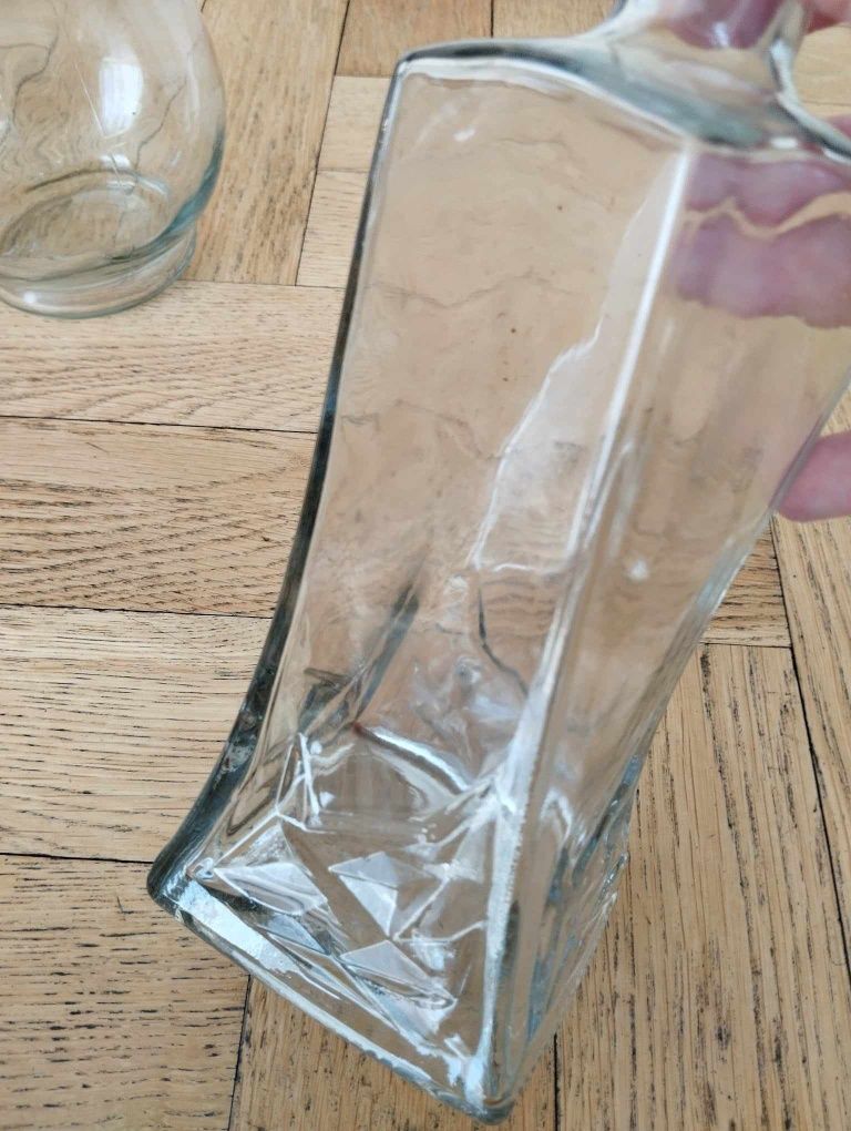 Karafka butelka butelki szklane z korkiem szkło