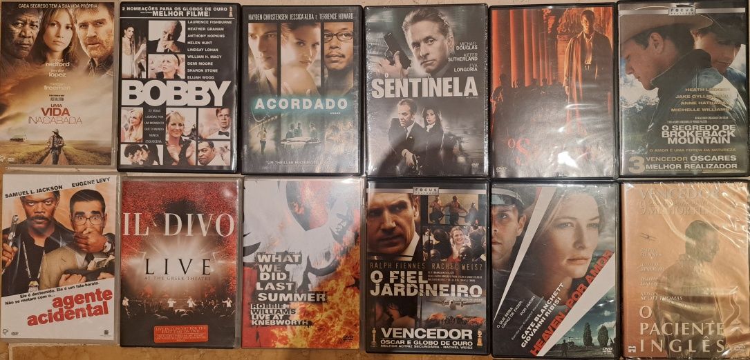 Diversos dvd, alguns ainda sem serem abertos