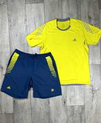 Adidas climacool спортивный костюм L размер футболка шорты оригинал