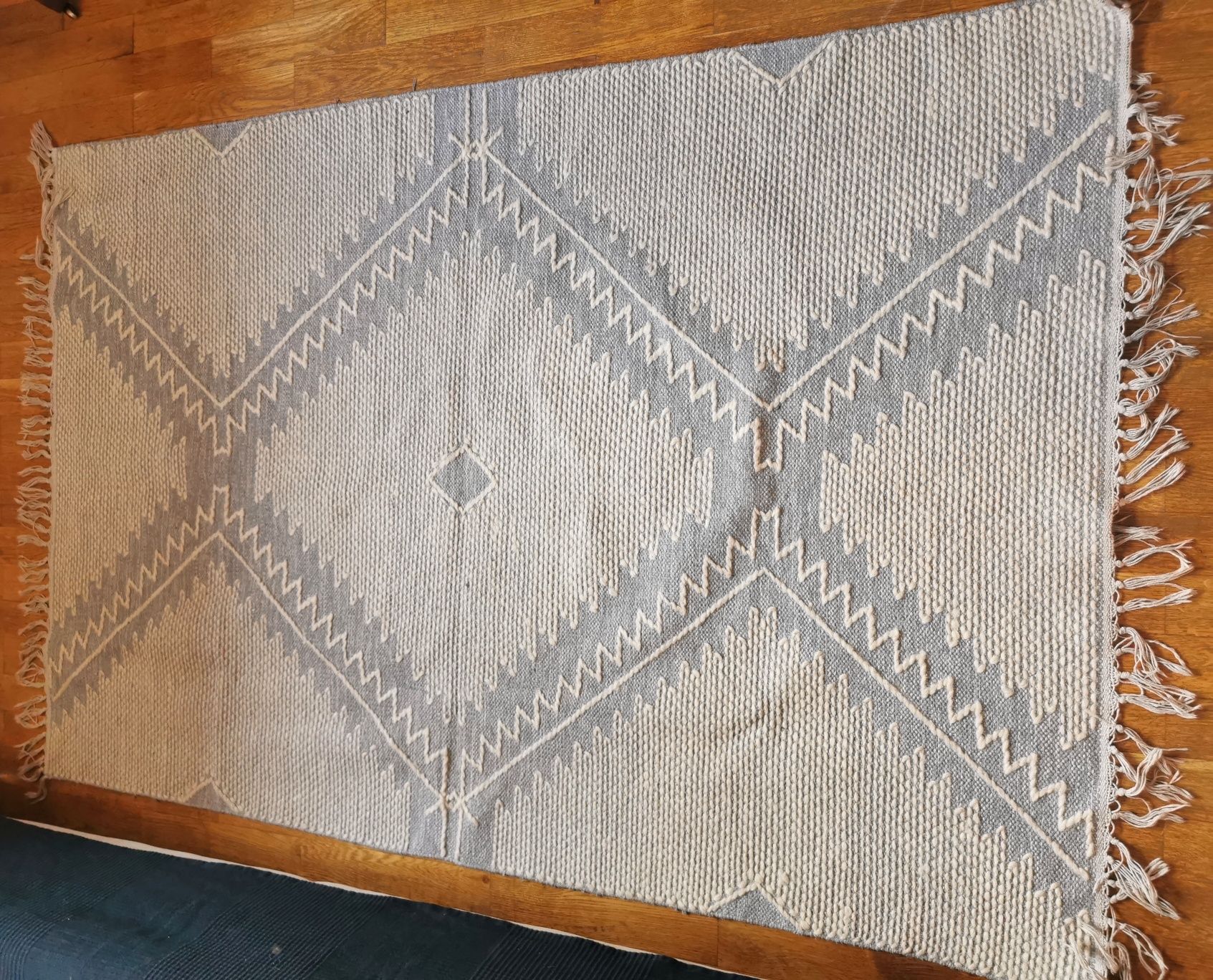 Benuta Pure berberyjski dywan płaskotkany wełniany
