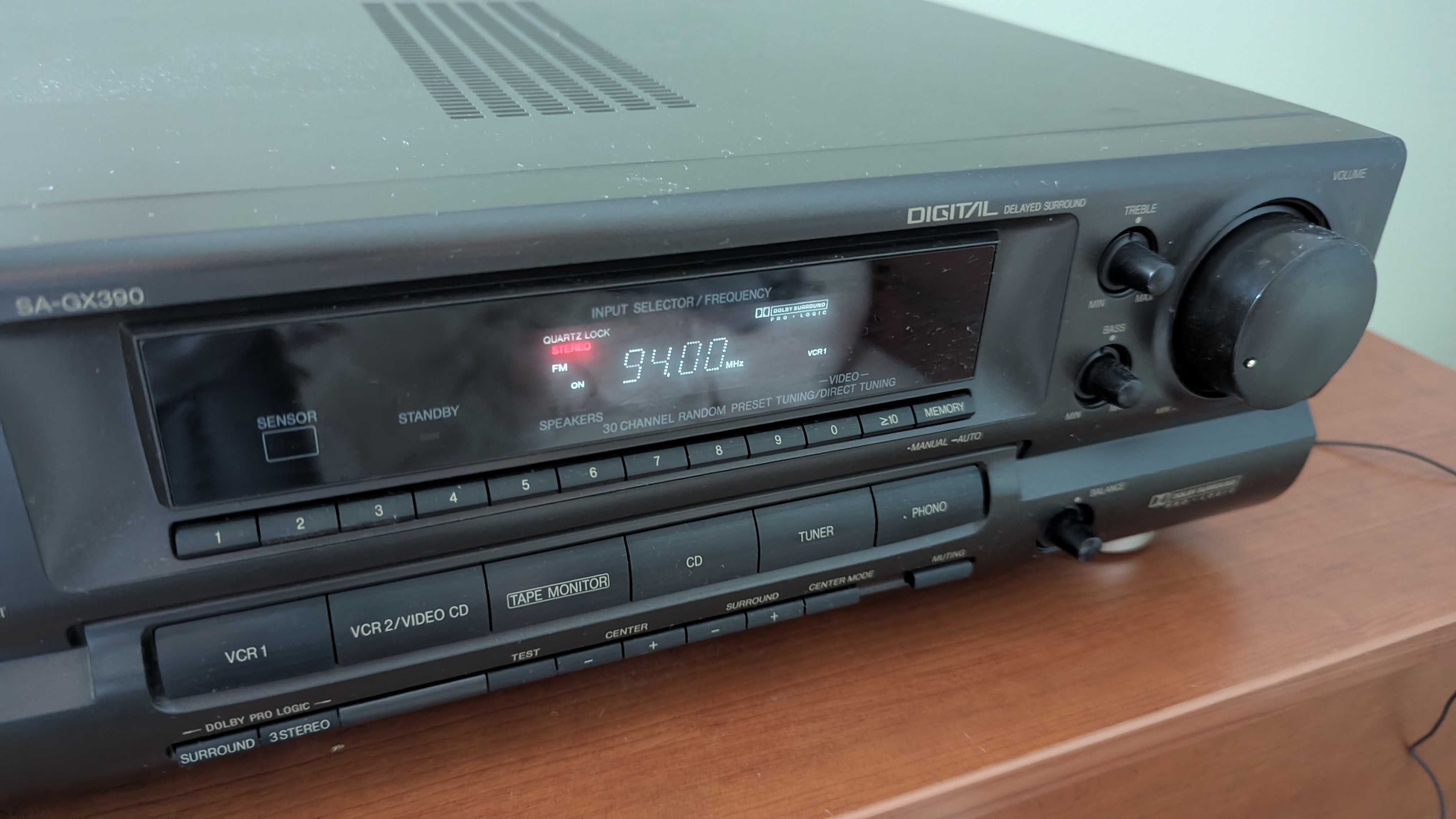 amplituner Hi-Fi -  Technics SA-GX390 z pilotem