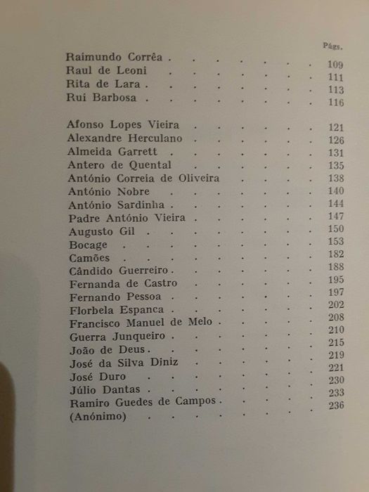 Vinícius de Moraes / Drummond de Andrade/ Antologia Luso-Brasileira