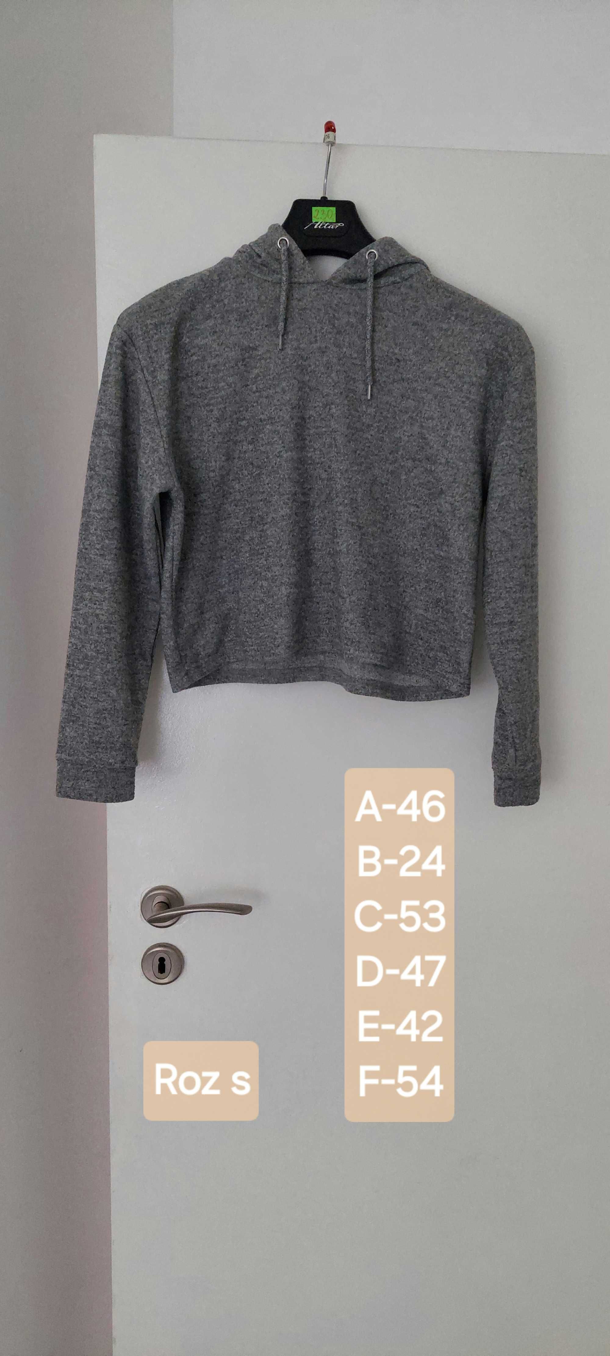 Bluza damska z kapturem, roz s