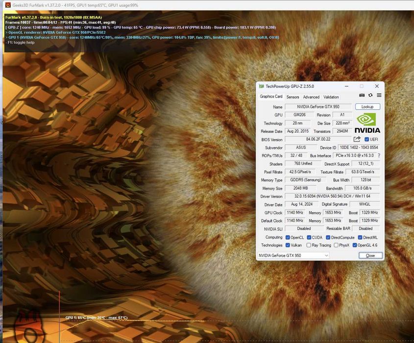 відеокарта GTX950 2GB ASUS ROG STRIX. Trade-in