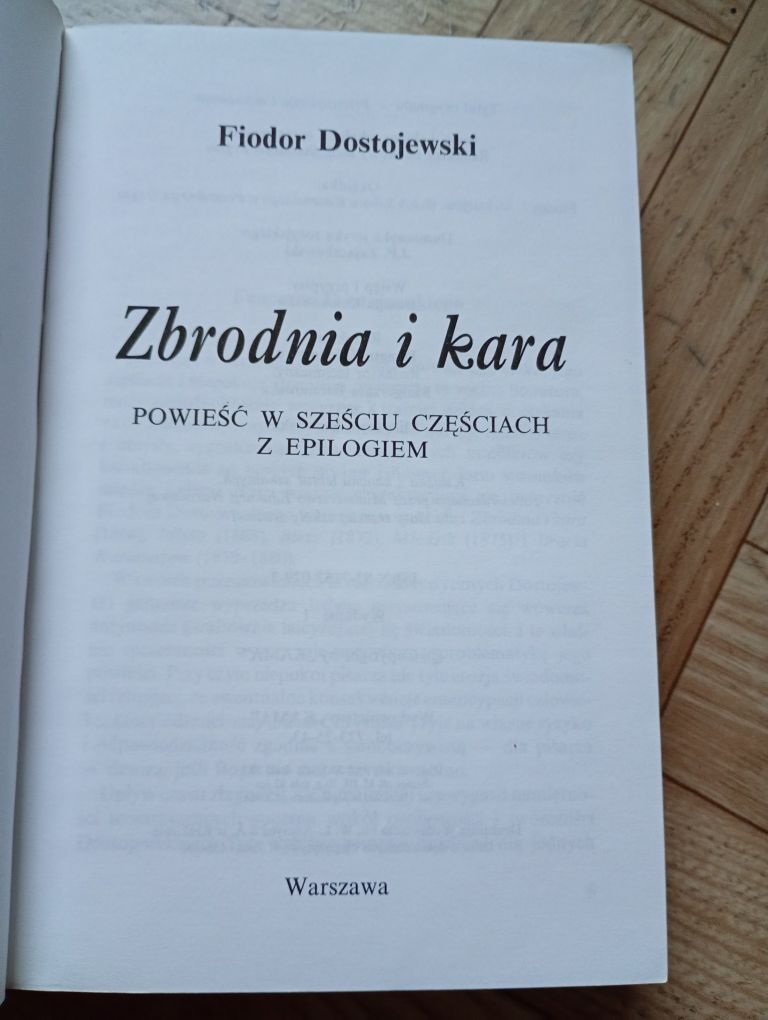 Fiodor Dostojewski : ,,Zbrodnia i kara"