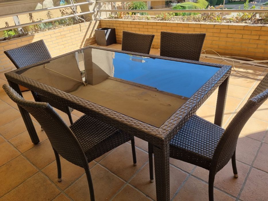 Mesa jardim 5 cadeiras