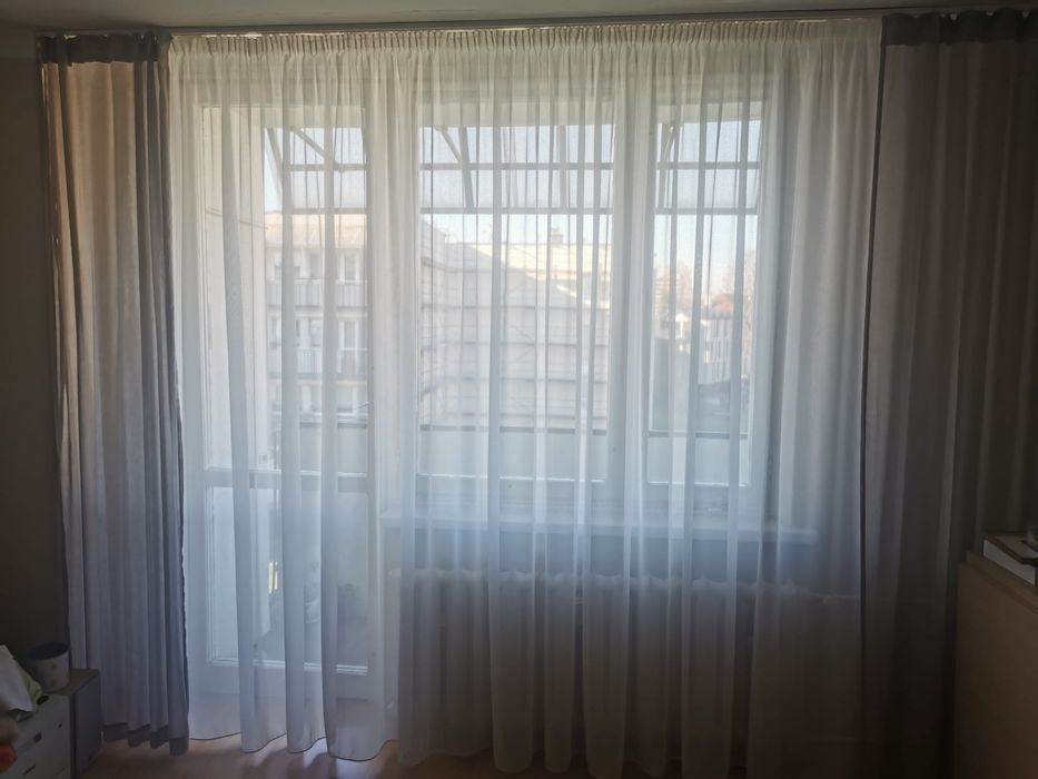Firana i zasłony stan bardzo dobry wysokość 250cm
