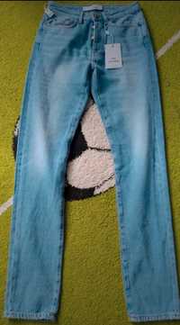 Spodnie jeansy skinny niebieskie XS/S won hundred