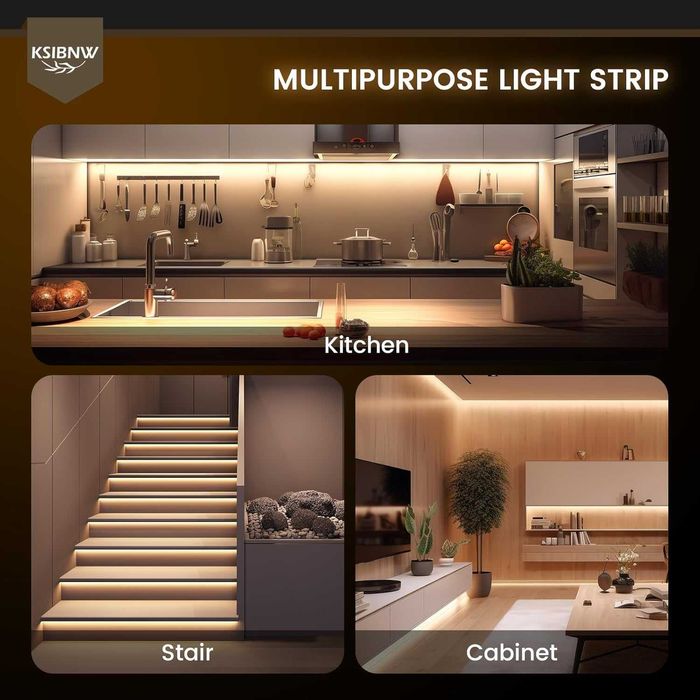 Taśma Led Cob 24v 10m Rolka 320 Led/M Neon 4000k Neutralna Biała Mocna